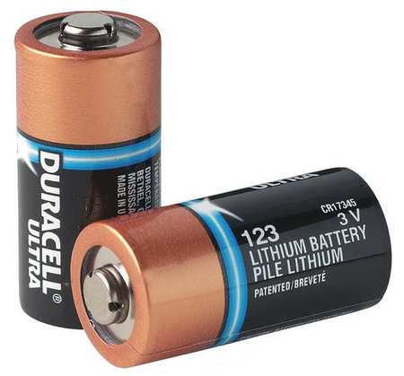 Duracell Battery, 123, Lithium, 3V, PK10 8000-0807-01