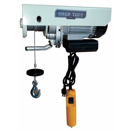 Shop Tuff Electric Hoist, 550 to 1100 lb, 110 STF-5511EH