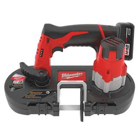 MILWAUKEE TOOL Portable Cordless Band Saw, 12.0, 27 in Blade Length 2429-21XC/48-11-2402