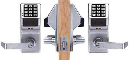 TRILOGY Electronic Lock, Brushed Chrome, 12 Button PDL5300 US26D