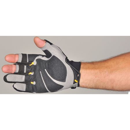 Ironclad Performance Wear Mechanics Gloves, L, Black, Ribbed Stretch Nylon FUG2-04-L