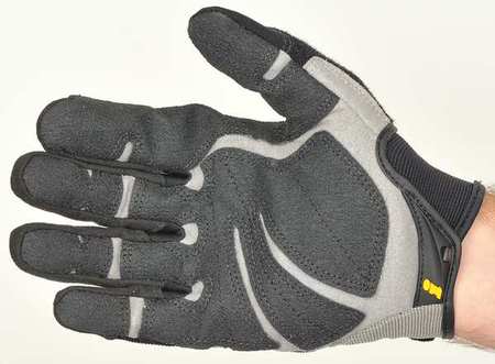 Ironclad Performance Wear Mechanics Gloves, XL, Black, Ribbed Stretch Nylon HUG2-05-XL