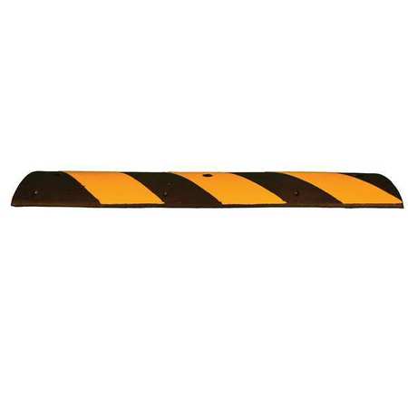 CORTINA SAFETY PRODUCTS 4FT STRIPED YELLOW/SPEED BUMP RUBBER 2054SB