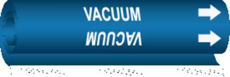 BRADY Pipe Marker, Vacuum, 5778-O 5778-O