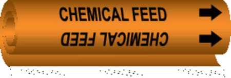 BRADY Pipe Marker, Chemical Feed, 5808-I 5808-I