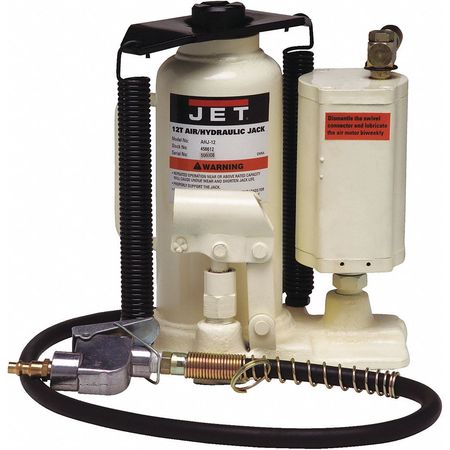 JET Ahj-12 12 Ton Air / Hydraulic Bottle Jac 456612