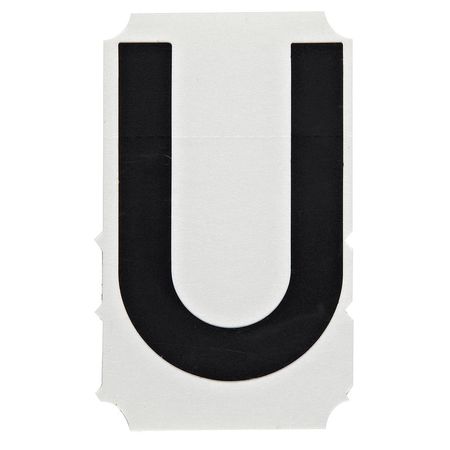 BRADY Letter Label, U, PK10 5100-U