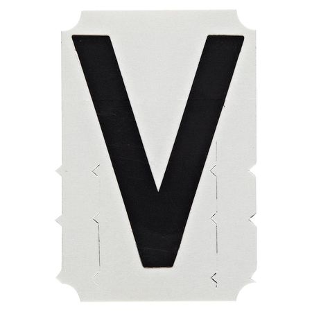 BRADY Letter Label, V, PK10 5100-V