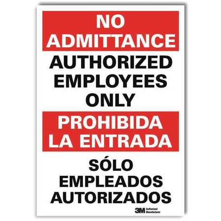 LYLE Safety Sign, 7 in Height, 5 in Width, Reflective Sheeting, Vertical Rectangle, English U1-1041-RD_5X7