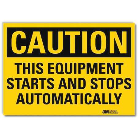 LYLE Caution Sign, 7 in Height, 10 in Width, Reflective Sheeting, Vertical Rectangle, English U1-1030-RD_10X7