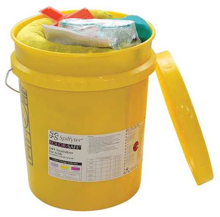 SPILFYTER Dry Acid Neutralizer Spill Kit, Bucket 270005