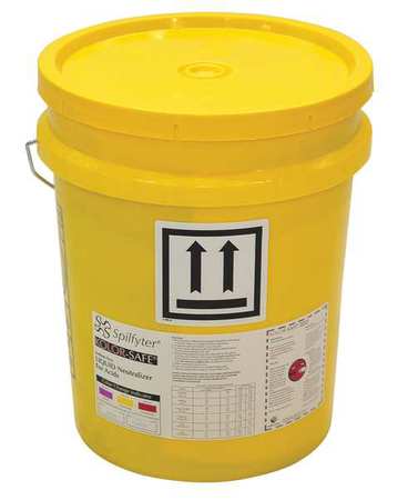 SPILFYTER Liquid Acid Neutralizer Spill Kit, Bucket 405104