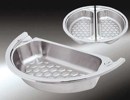 SPRING USA Food Pan, Half Size, Drain Pattern, 4 qt. 372-36/12D