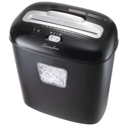 SWINGLINE GBC Paper Shredder, Cross-Cut, 5 gal., Blk/Slv, Duty: 4/40 1757393F