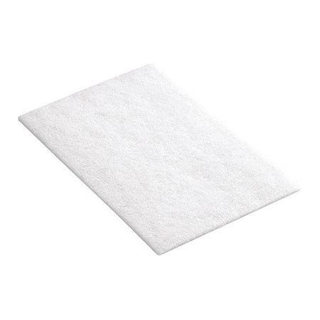 WALTER SURFACE TECHNOLOGIES Hand Finishing Pad, 6"x9", White 07A500