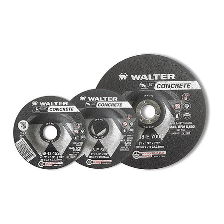 Walter Surface Technologies Cut/grind Wheel, T27 7"x1/4x5/8-11" 08E705