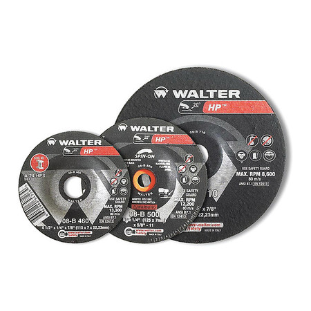 WALTER SURFACE TECHNOLOGIES Cut/grind Wheel, T27 3"x1/8"x3/8" 08B312