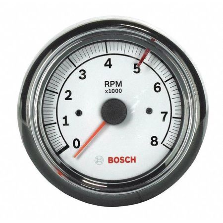 Bosch Sport II Tachometer, White/Chrome, 3-3/8" SP0F000020