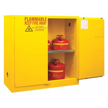 DURHAM MFG Flammable Safety Cabinet, Manual Door, 30 gal. 1030M-50