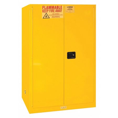 DURHAM MFG Flammable Safety Cabinet, Manual Door, 90 gal. 1090M-50