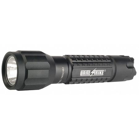 BRITE-STRIKE Black No Led Tactical Handheld Flashlight, Lithium (Li) CR123A, 280 lm lm BTL-150-HLS