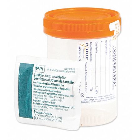 MEDEGEN MEDICAL PRODUCTS Mid-Stream Kit, 120mL, PK100 P02-B1252-10