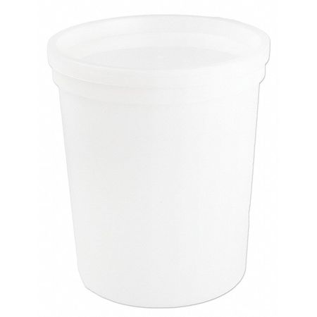 MEDEGEN MEDICAL PRODUCTS Container Lab w/Lid, 32 oz., PK100 02733