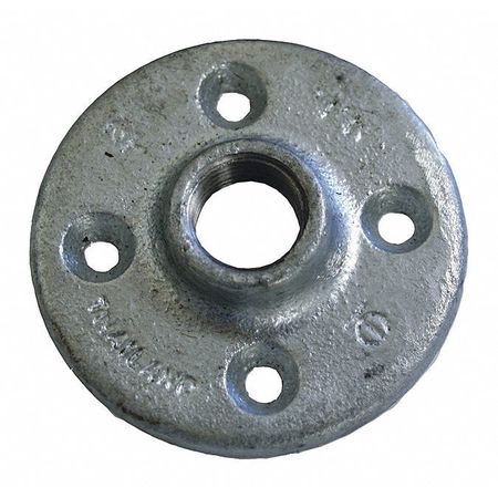 Jones Stephens Galvanized Floor Flange, 3/4 In G3550100