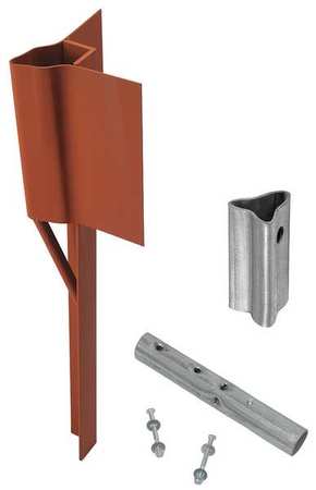 Tapco Anchor for U-Channel Post Red Oxide Primer, ft. Steel 034-00093