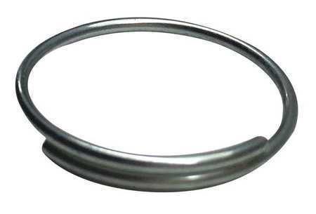 Zoro Select Key Ring, Split Ring Type, 3/4 in Ring Size, Silver, 1000 PK 25DU55