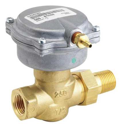 SIEMENS Zone Valve, Globe, 1/2 in. NPT 257-02042