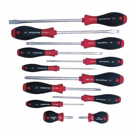 WIHA SoftFinish® Screwdriver Set, 12 pcs 30297