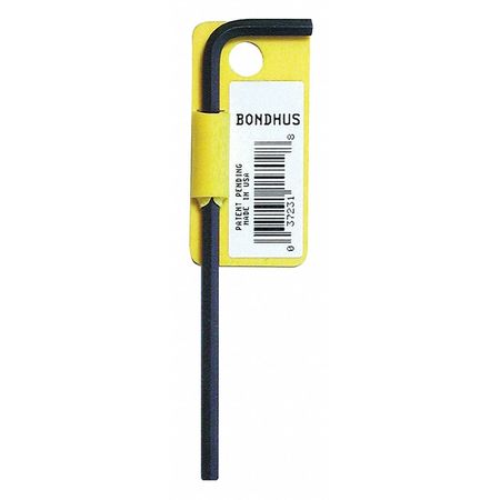 Bondhus SAE L-Shape Hex Key, 3/16" Tip Size 15910
