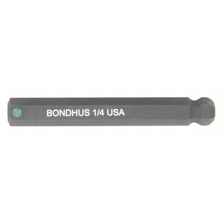 BONDHUS 3.0mm ProHold Ball Bit, 2" Length 31456
