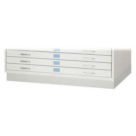 SAFCO 46-1/4" W Low Base for Flat File Medium, Light Gray 4973LG