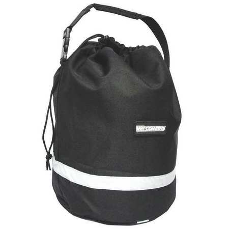 WESTWARD Bag/Tote, Unlined Bag, Black, 600d Polyester, 1 Pockets 25F579