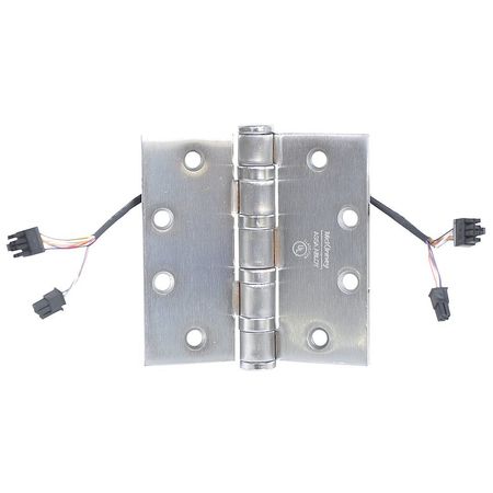 MCKINNEY 2-1/4" W x 4-1/2" H Dull Stainless Steel Door and Butt Hinge T4A3386-QC12 4-1/2" X 4-1/2" SS NRP