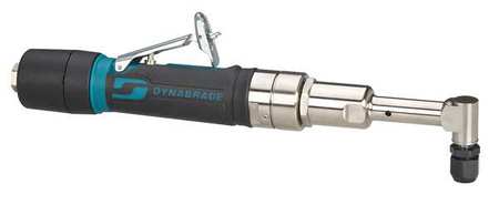 Dynabrade Right Angle Die Grinder, 1/4 in NPT Female Air Inlet, 1/4" Collet, Heavy Duty, 3,200 RPM, 0.4 hp 49420