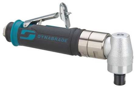 Dynabrade Right Angle Die Grinder, 1/4 in NPT Female Air Inlet, 1/4" and 6mm Collet, Heavy Duty, 3,200 RPM 49425