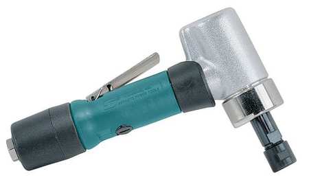 DYNABRADE 7 Degree Offset Die Grinder, 1/4 in NPT Female Air Inlet, 1/4 in Collet, Heavy Duty, 20,000 RPM 52294