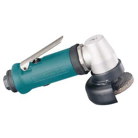 DYNABRADE Type 27 Angle Grinder, 1/4 in NPT Female Air Inlet, Heavy Duty, 15,000 RPM, 0.4 hp 52711