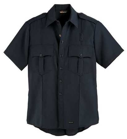 WORKRITE Flame Resistant Collared Shirt, Navy, Nomex(R), 46" FSE2NV 46 00