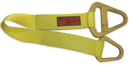STREN-FLEX Synthetic Web Sling, Triangle and Choker, 8 ft L, 4 in W, Nylon, Yellow TCS2-904-8