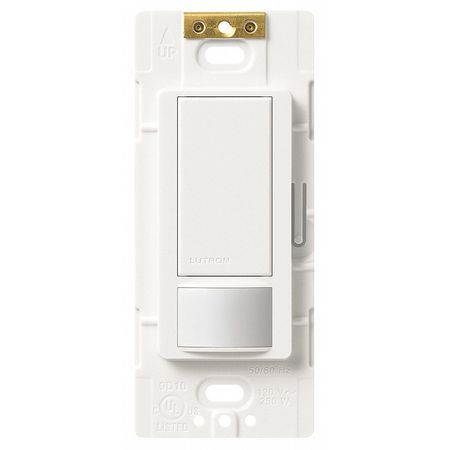 Lutron Vacancy Sensor, PIR, 900 sq ft, White MS-VPS5M-WH