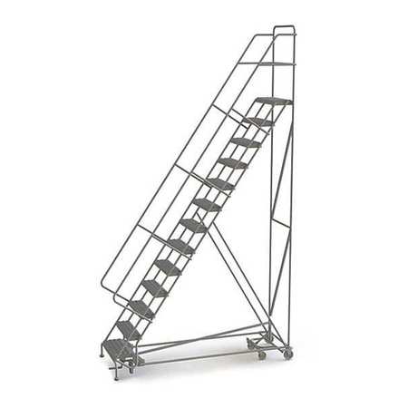 TRI-ARC 166 in H Steel All Direction Ladder, 13 Steps, 450 lb Load Capacity KDED113242