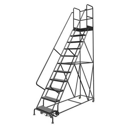 TRI-ARC 146 in H Steel Rolling Ladder, 11 Steps KDSR111246-D3