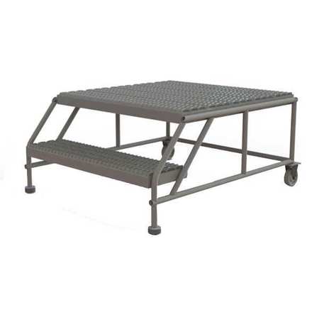 Tri-Arc Mobile Work Platform, 2 Step, Steel, 20" WLWP023636