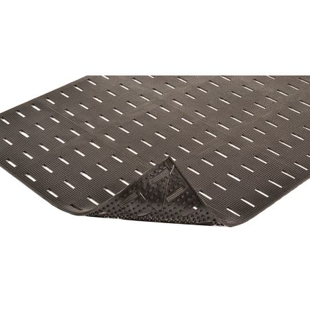 Notrax Black Grit Antifatigue Mat 3 Ft W x 4 Ft L, 7/16 In 420S0034BL