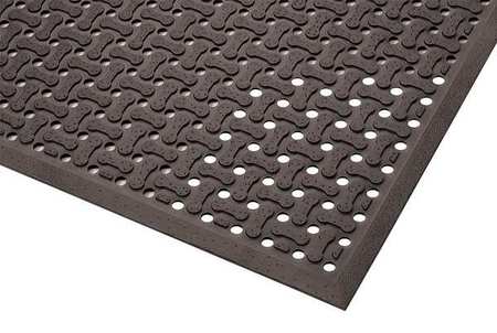 NOTRAX Antifatigue Mat, 4 Ft W x 6 Ft L, 5/8 In Thick T18S0046BL