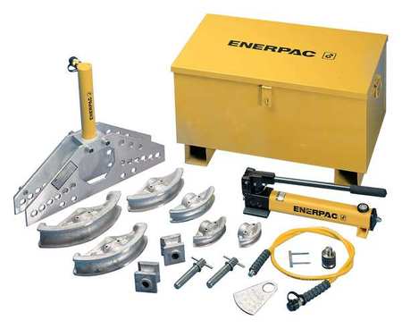 ENERPAC Hydraulic Pipe Bender, 8 Shoes, 1/2 to 2 in Size Range 4 in Bend Radius STB101A